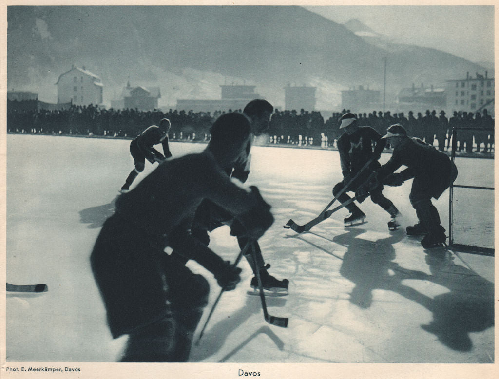 ICE HOCKEY. Ice hockey, Davos - Eishockey Davos - Hockey sur glace (2) 1935